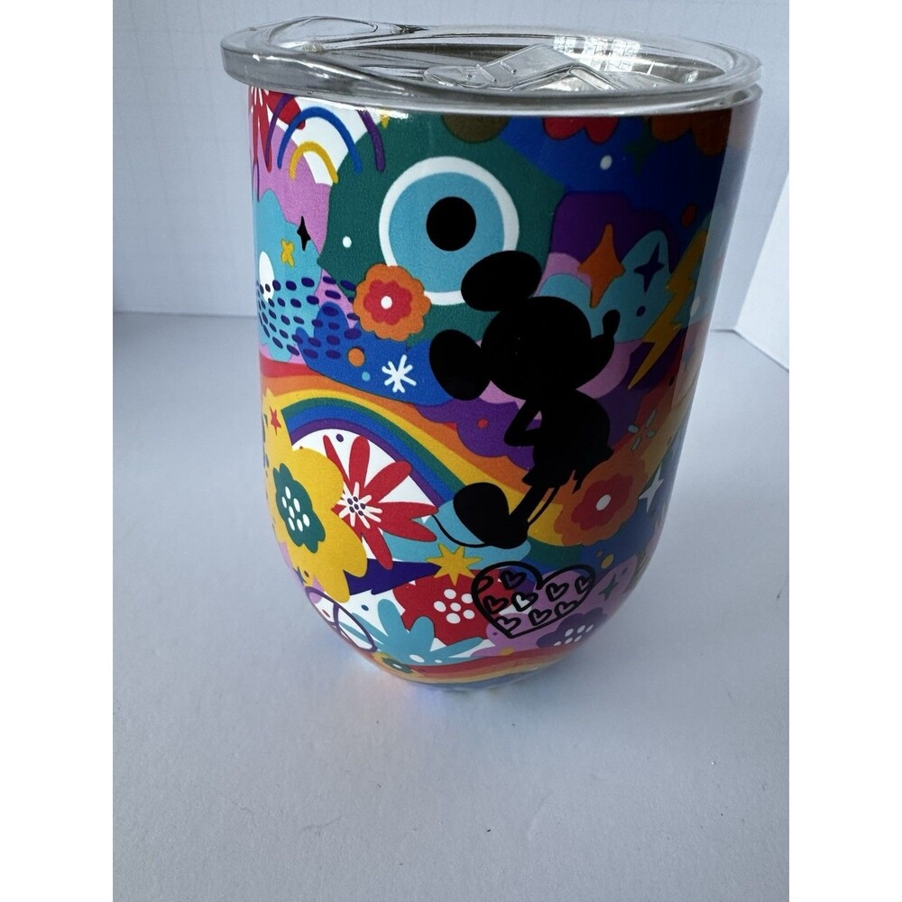 Disney Pride 2024 Stainless Steel Tumbler w/ Plastic Lid LIMITED EDITION 13.53OZ